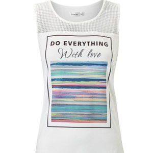 LAVAND "DO EVERYTHING WITH LOVE" SLEEVELESS TEE